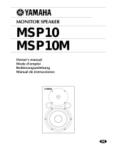 Yamaha MSP10 Kullanım kılavuzu