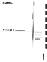 Yamaha MSR250 Kullanım kılavuzu