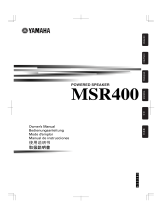 Yamaha MSR400 El kitabı
