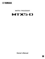 Yamaha MTX5-D El kitabı