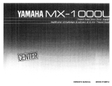 Yamaha MX-1000 El kitabı