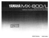 Yamaha MX-800/L El kitabı