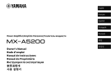Yamaha MX-A5200 El kitabı