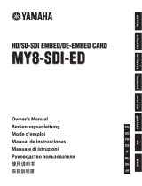 Yamaha MY8-SDI-ED El kitabı