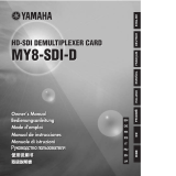 Yamaha MY8-SDI-D Kullanım kılavuzu