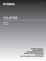 Yamaha NS-B700 Piano White 1шт Kullanım kılavuzu