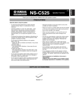 Yamaha NS-C525 El kitabı