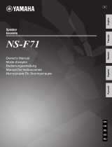 Yamaha NS-F71 El kitabı