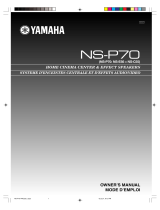 Yamaha NS-P70 El kitabı