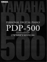 Yamaha PDP-500 El kitabı