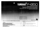 Yamaha P-850 El kitabı