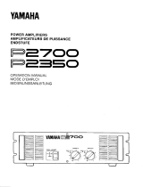 Yamaha P2700 El kitabı