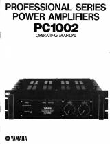 Yamaha PC1002 El kitabı