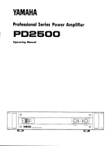 Yamaha PD2500 El kitabı