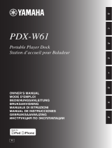 Yamaha PDX-W61 El kitabı