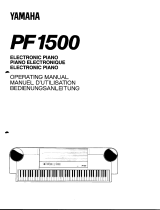 Yamaha PF-1500 El kitabı