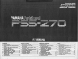 Yamaha PortaSound PSS-270 El kitabı