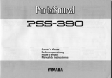 Yamaha PortaSound PSS-390 El kitabı