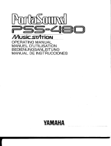 Yamaha PortaSound PSS-480 El kitabı
