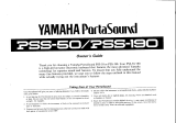 Yamaha PortaSound PSS-190 El kitabı
