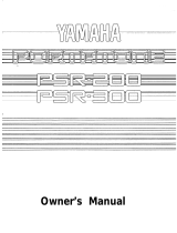 Yamaha PSR-R300 El kitabı