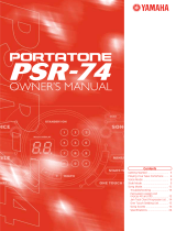 Yamaha PortaTone PSR - 74 El kitabı