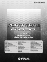 Yamaha Portatone PSR A1000 Veri Sayfası
