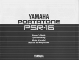 Yamaha Portatone PSR-16 Kullanım kılavuzu