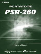 Yamaha PortaTone PSR-260 Kullanım kılavuzu