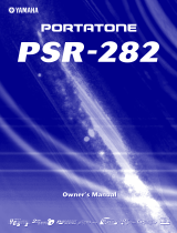 Yamaha Portatone PSR-282 Kullanım kılavuzu