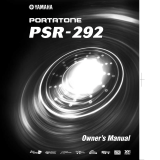 Yamaha Portatone PSR-292 Kullanım kılavuzu