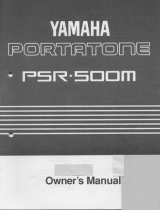 Yamaha PSR-500m El kitabı