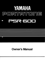 Yamaha Portatone PSR-600 El kitabı