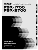 Yamaha PortaTone PSR-2700 El kitabı