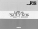Yamaha Portatone PSR-22 El kitabı