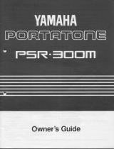 Yamaha PSR-300m El kitabı