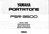 Yamaha Portatone PSR-3500 El kitabı