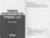 Yamaha PSR-41 El kitabı