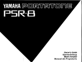 Yamaha Portatone PSR-8 El kitabı