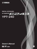 Yamaha PSR-E243 - YPT240 El kitabı
