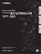 Yamaha PSR-E263 El kitabı