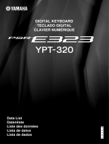 Yamaha PSR-E323 Veri Sayfası