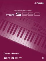 Yamaha PSR-S550 El kitabı
