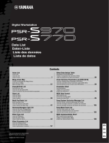 Yamaha PSR-S770 Veri Sayfası