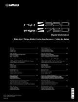 Yamaha S750 Veri Sayfası