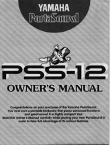 Yamaha PSS-12 El kitabı