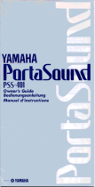 Yamaha PSS-401 El kitabı