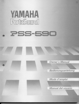 Yamaha PSS-590 El kitabı