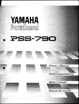 Yamaha PSS-790 El kitabı