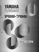 Yamaha PSS-795 El kitabı